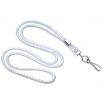 Round Nylon Woven 38" Lanyard w/metal swivel hook - 100 pack